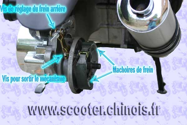Tambour arrière scooter Chinois